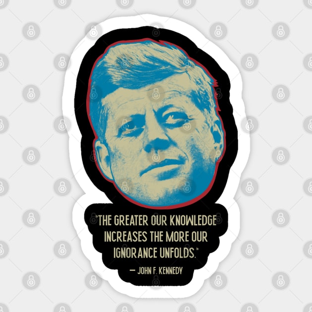 JFK Sticker by Art from the Blue Room